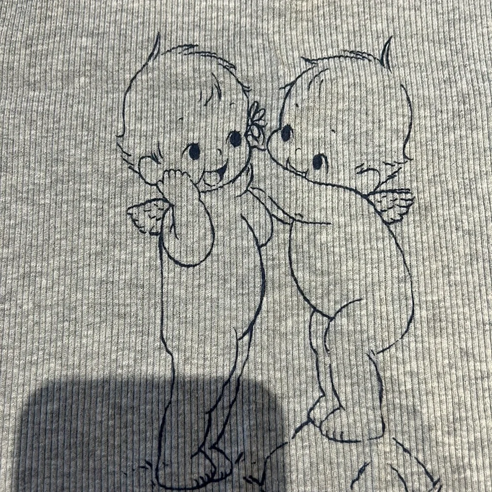 Brandy Melville Grey Graphic Tank - Picture 2 of 3